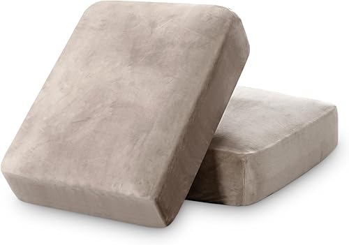 Vista 363 de PrinceDeco Fundas para sofá modular, 4 piezas, fundas de sofá para sofá seccional, fundas de terciopelo separadas para sofá seccional, en forma de L