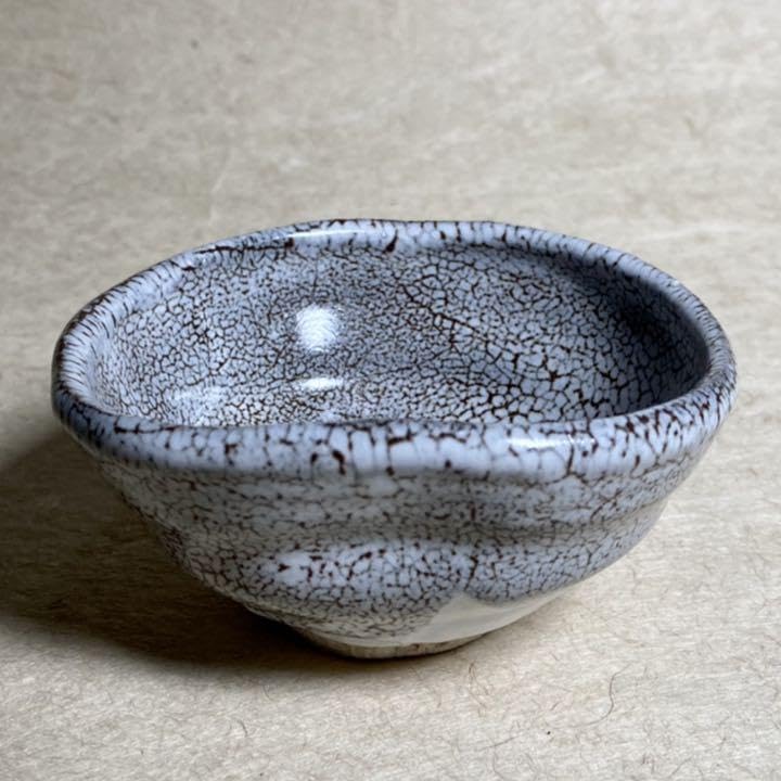 White Snake Guinomi, Karatsu Ware, Guinomi, Pottery, Sake