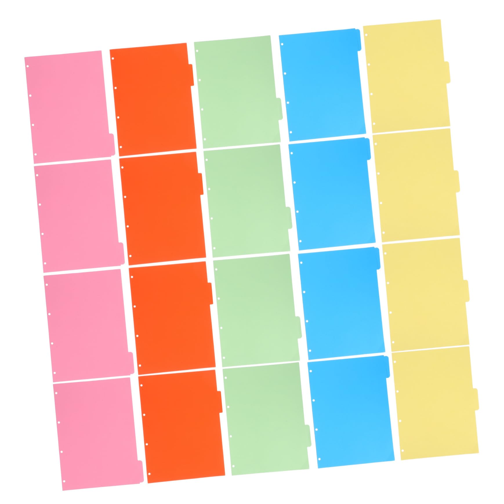 Onglets de Planificateur Colorés 10 Ensembles en Papier pour Classeur