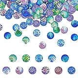 Faux Druzy Cabochons: Diese Cabochons bestehen aus winzigen Kristallen, die auf Quarz wachsen und die Wirkung eines facettenreichen Steins haben, der sehr glänzend und funkelnd ist