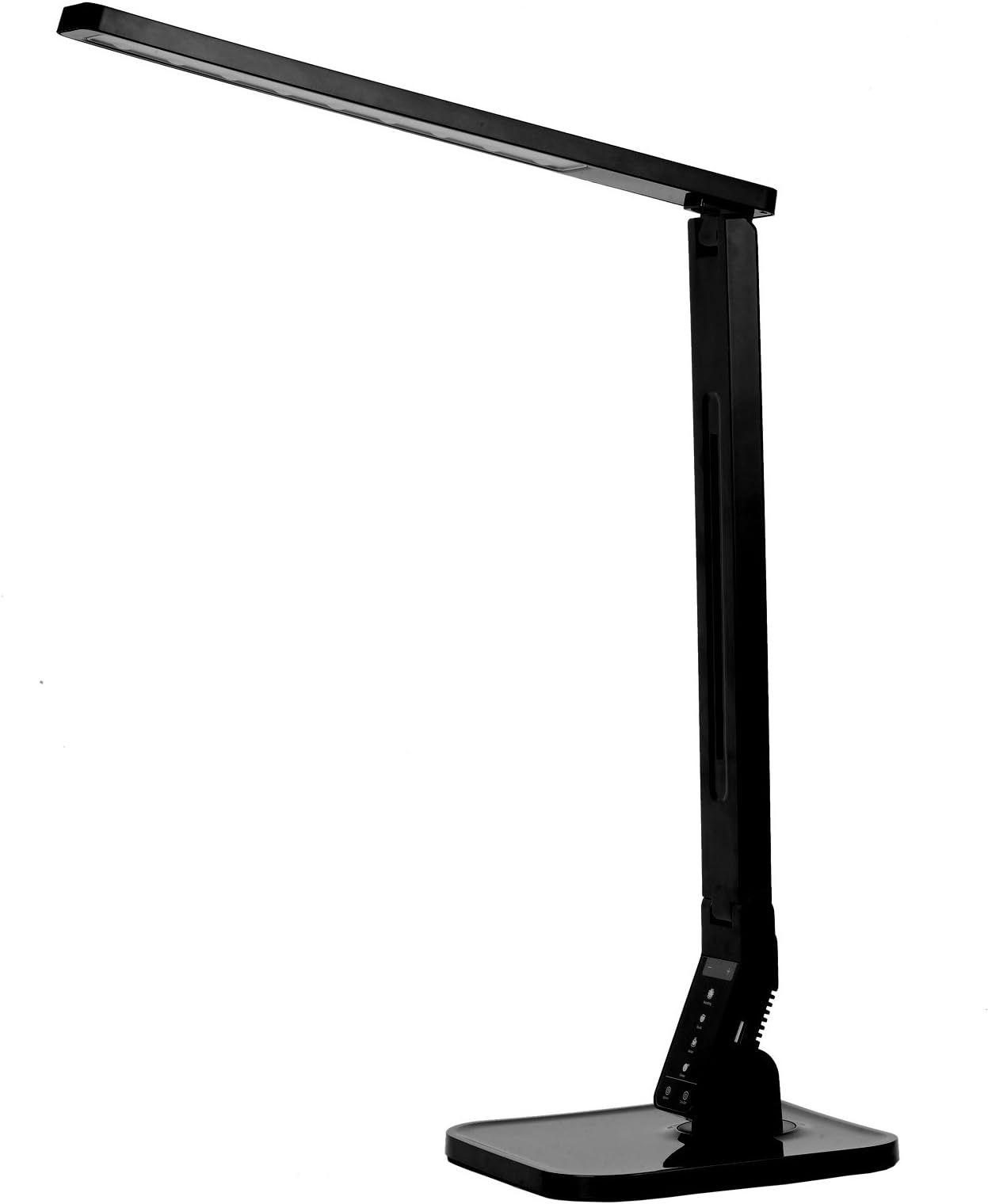 Table Lamps,Orangetec Led Desk Lamp Eye-Care,Foldable, 60min auto-Off Timer,1 USB Port, Dimmable Touch, 4 Lighting Modes and 5 Brightness Adjustable - Black [Energy Class A]