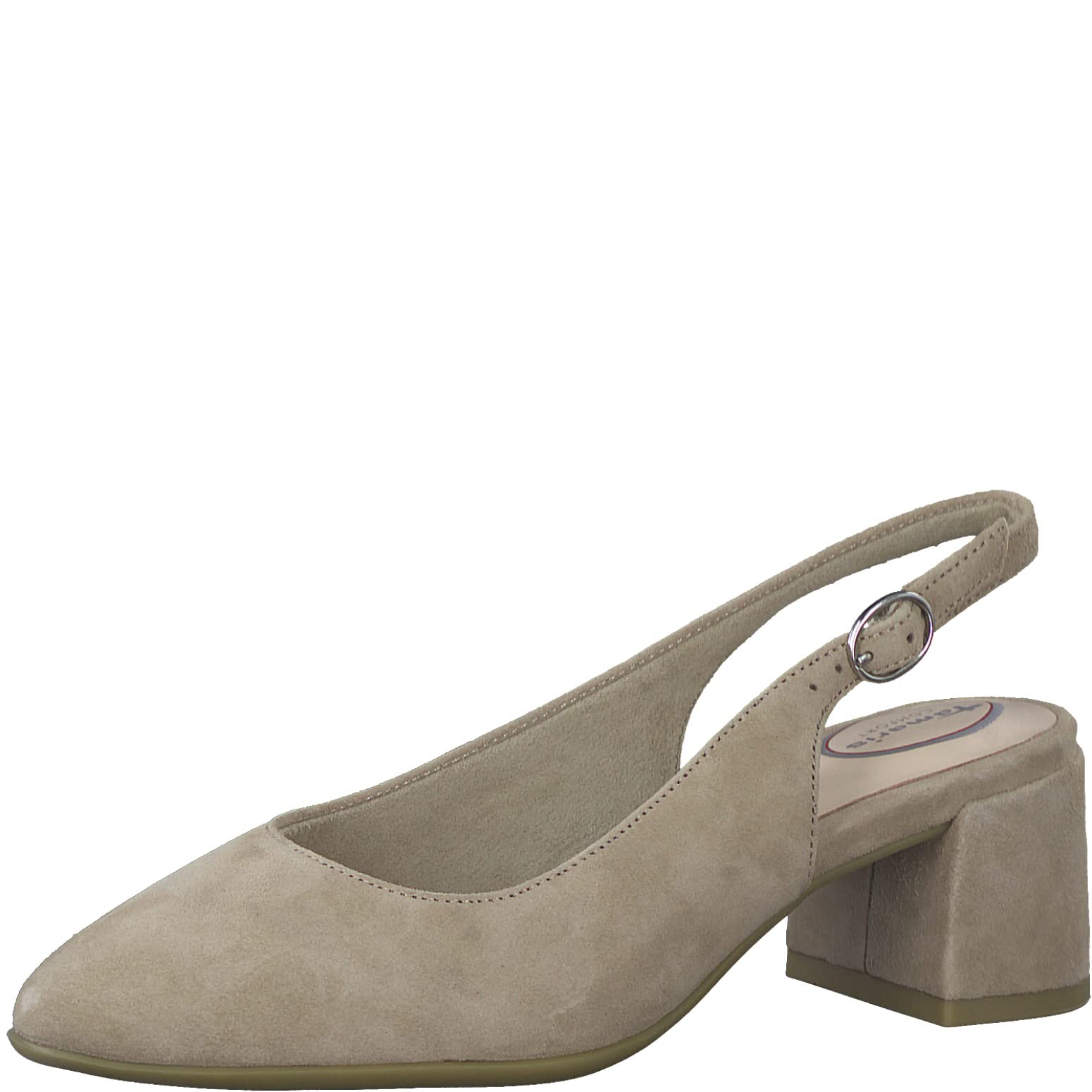 TAMARIS Comfort Women's Elegant Leather Slingback Pumps, Pink, 6 UK