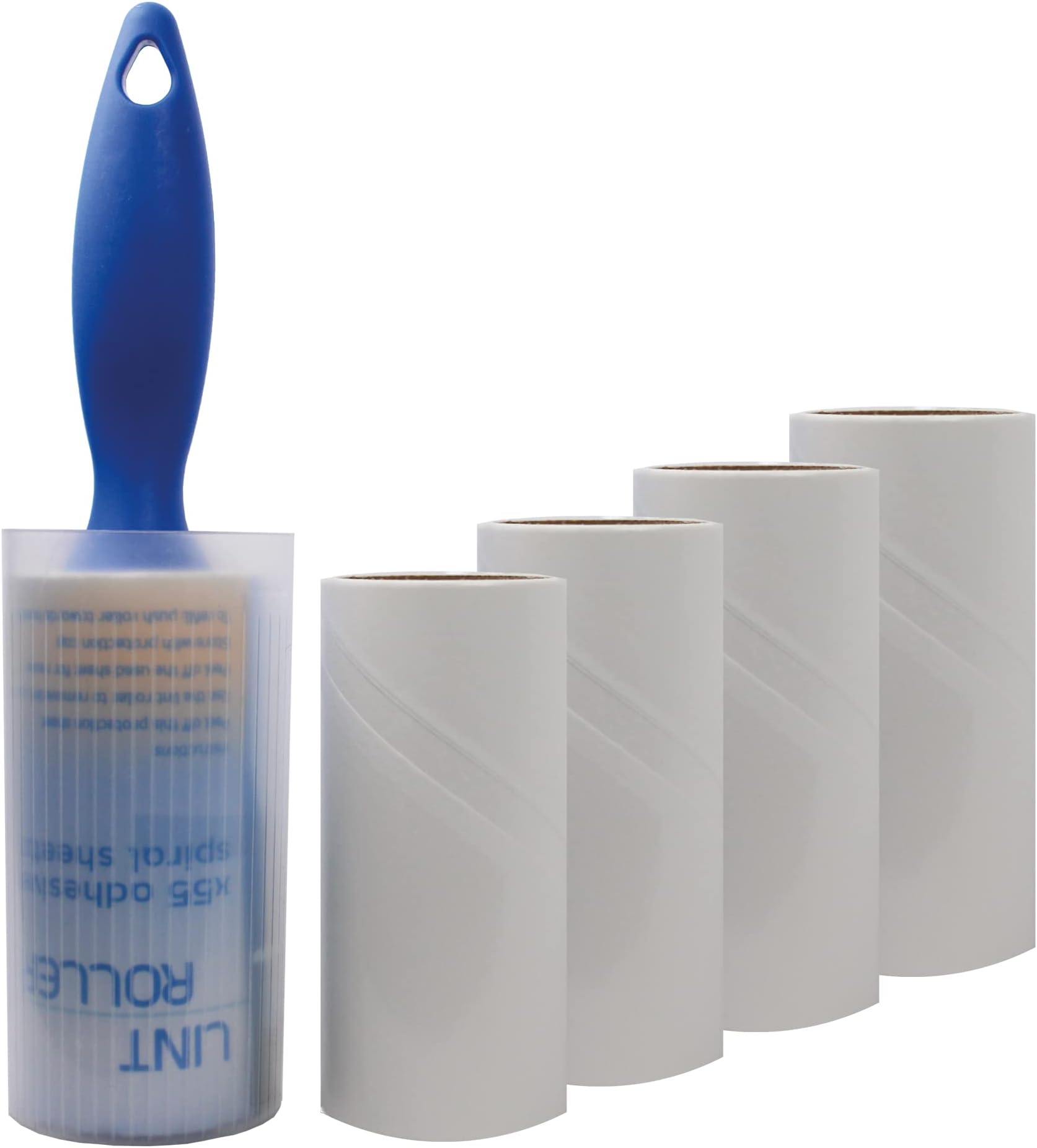 LINT ROLLER- Includes 4 refills (275 sticky sheets / 40 meters!) - Perfect for removing pet hair, lint, crumbs and dust. - LaundrySpecialist