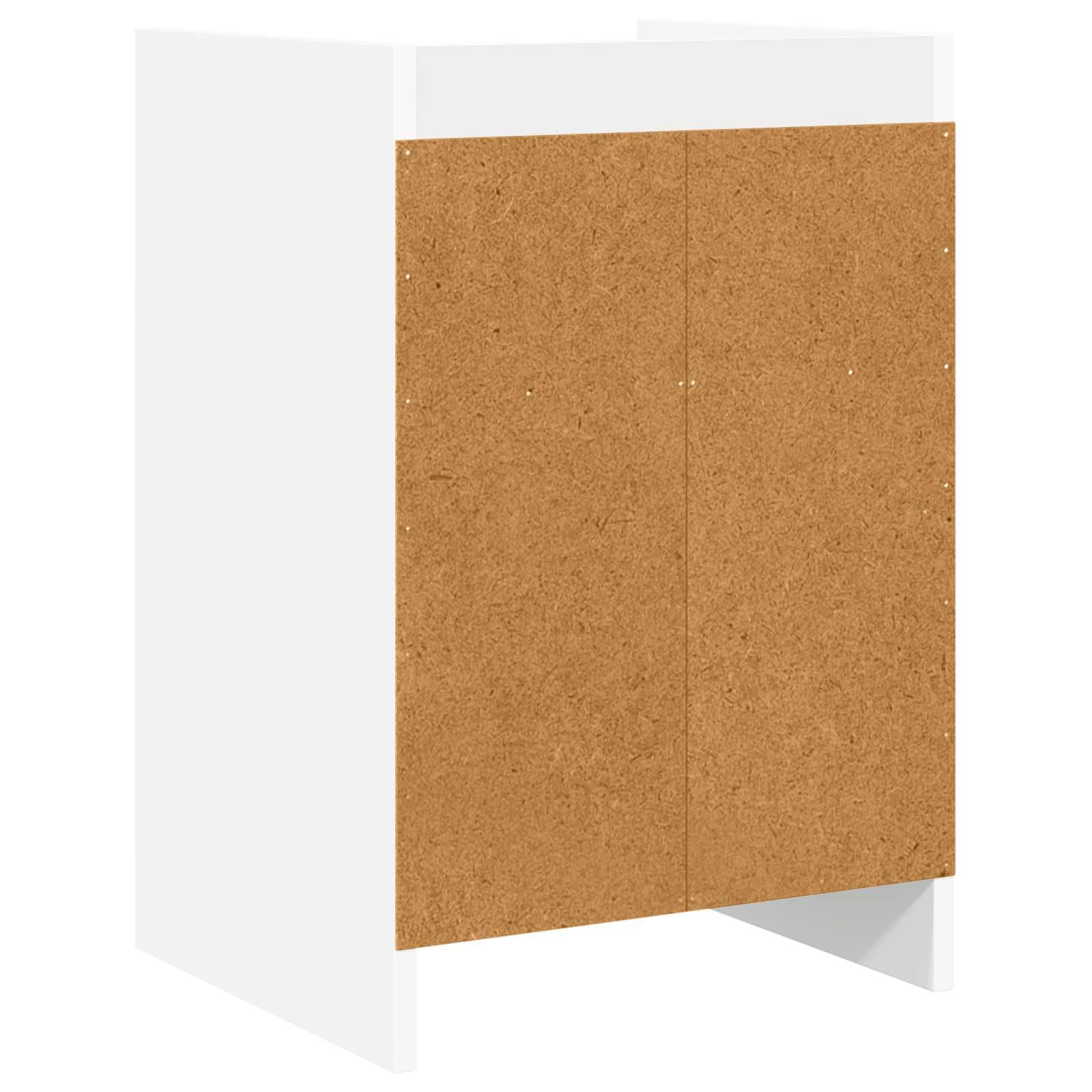 2 comodini bianchi, 40 x 36 x 60 cm, in legno, con maniglie in metallo e ripiano, comodino per camera da letto, tavolino con spazio per letto, moderno e facile da pulire