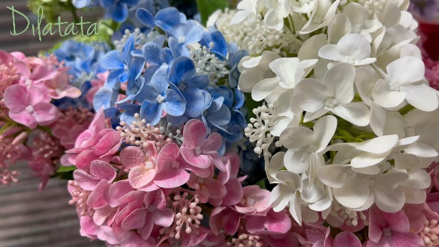 Amazon.com: Real Touch Hydrangea Artificial Flowers 19” Tall