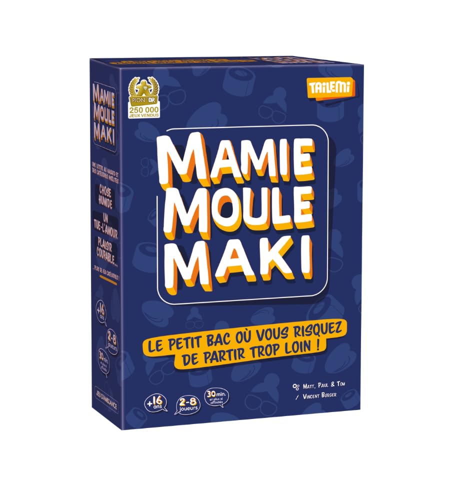 Abuela Molde Maki - El Juego de Mesa Donde te arriesgas a irte Demasiado lejos! Pequeña Bandeja revisada Ideal para Fiestas, cumpleaños, Vacaciones | ¡Locas Risas garantizadas! De 2 a 8 Jugadores