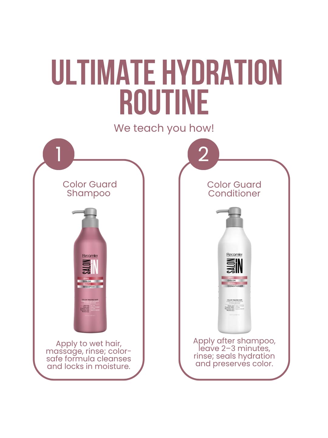 Amazon.com : Salon In by Recamier | Color Guard Shampoo and