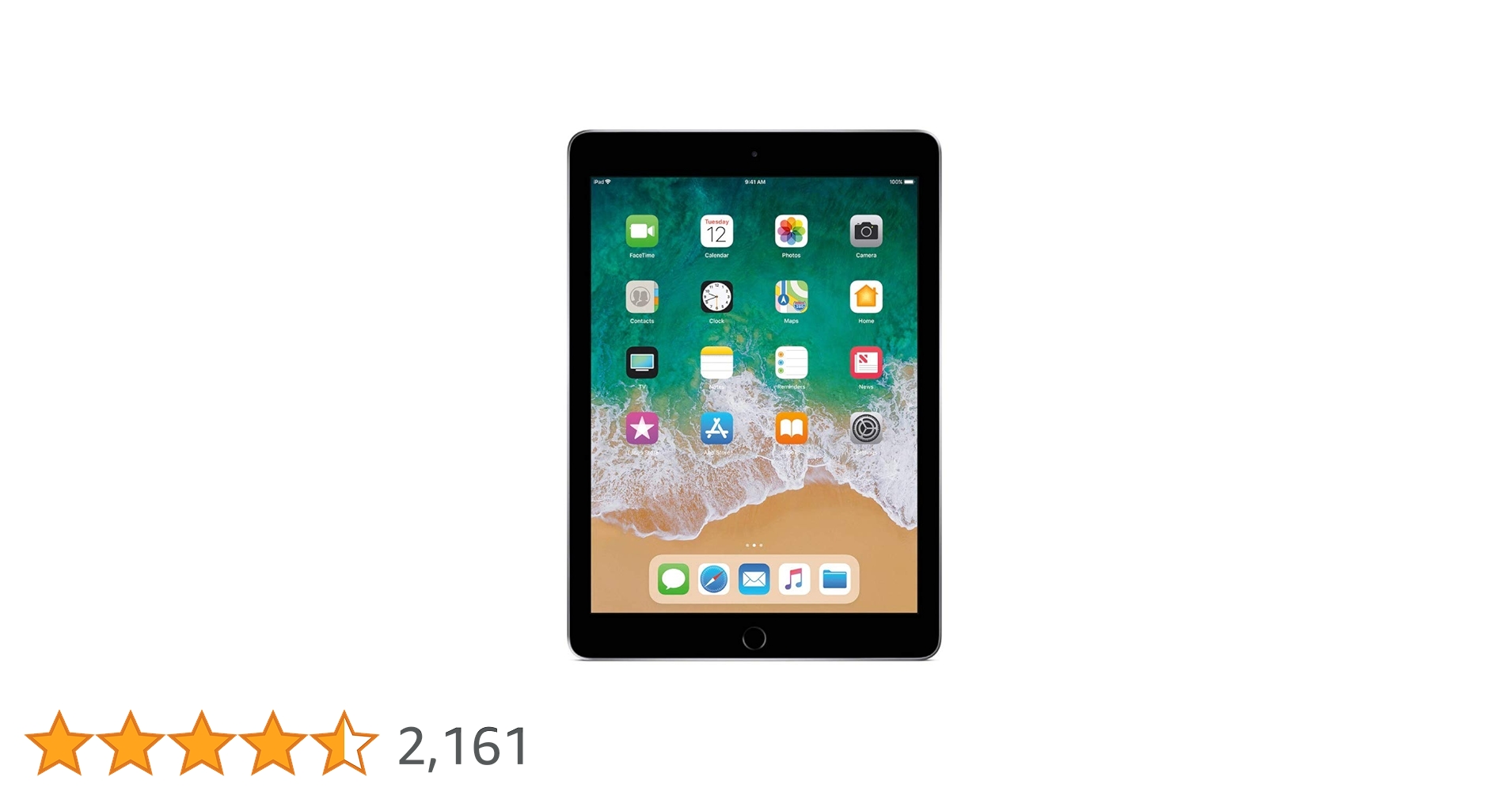 2018 Apple iPad 6th Gen (9.7- inch, Wi-Fi, 128GB)- Space