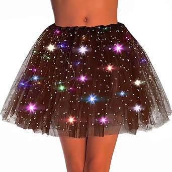 Light Up Tutu Skirt Rave Ballet Dance Skirts Led Costume Dress for Women and Girls