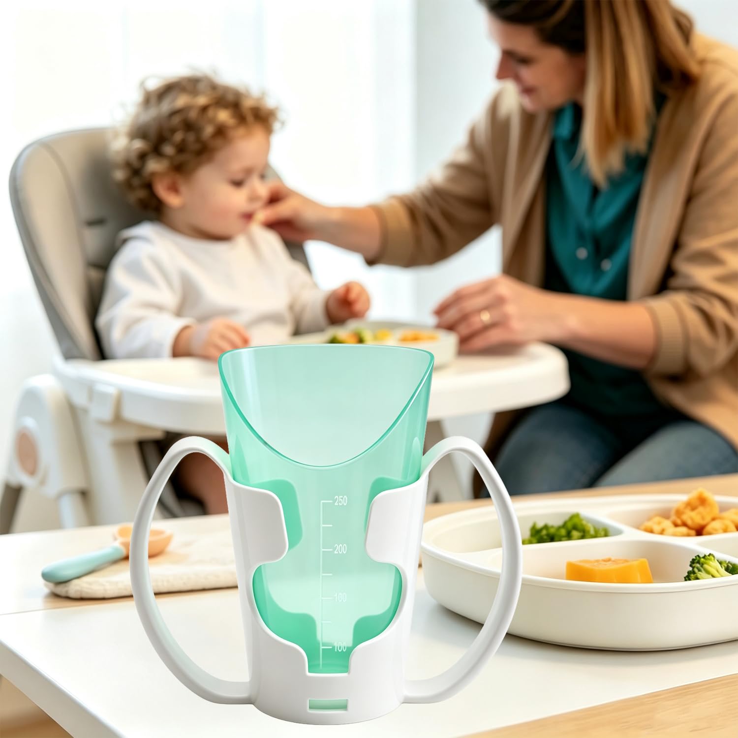 Vaso de Cuidados, Vaso Auxiliar de Cuidados, Taza con Soporte Para Postoperatorio, Adecuado Para la Rehabilitación y El Reposo, Así Como Para Personas Con Discapacidad y De Edad Avanzada