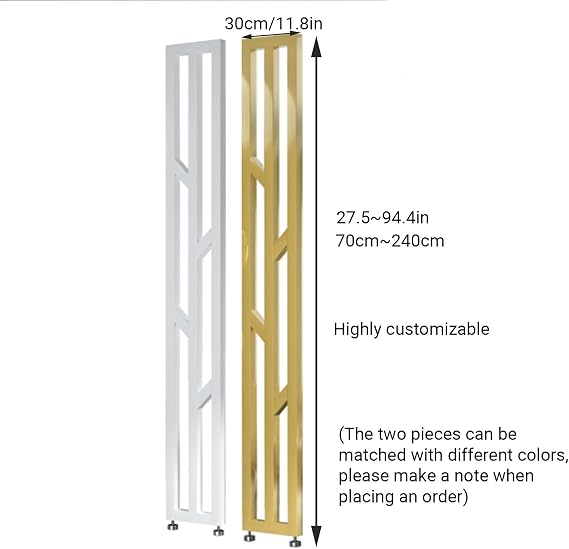Room Divider Floor to Ceiling DIY Privacy Screen,Partition Screens Suitable for Living Rooms Entrance Halls and OfficesColors can be Freely Combined(Black-2Pcs,H165cm/65in)