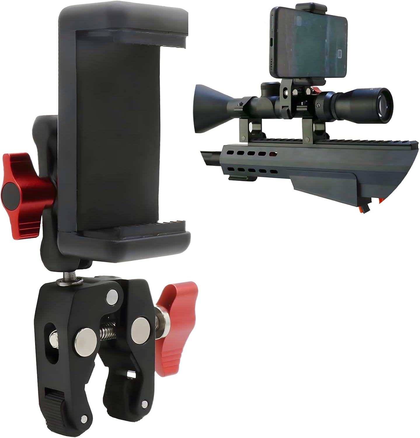 Barrel Scope Phone Clamp Mount Bike Handlebar Phone Holder