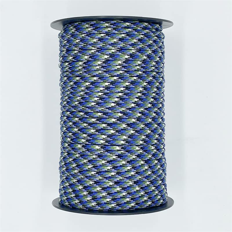 100M 550 Standard 7-adriges Paracord-Seil 4mm Outdoor-Camouflage-Fallschirmschnur Überlebens-Regenschirm-Zelt-Lanyard-Gurt