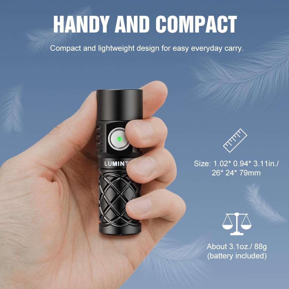 Amazon.com: LUMINTOP W3 Compact Rechargeable LEP Flashlight - 700