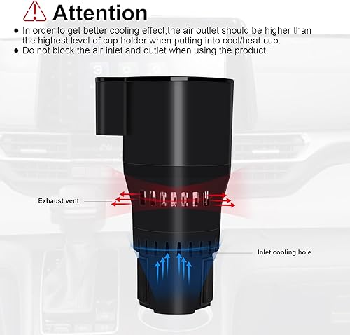 Miniatura 5 de Taza de café de viaje inteligente de 12 V24 V con control de temperatura para automóvilcamión, taza de viaje eléctrica con calefacción y