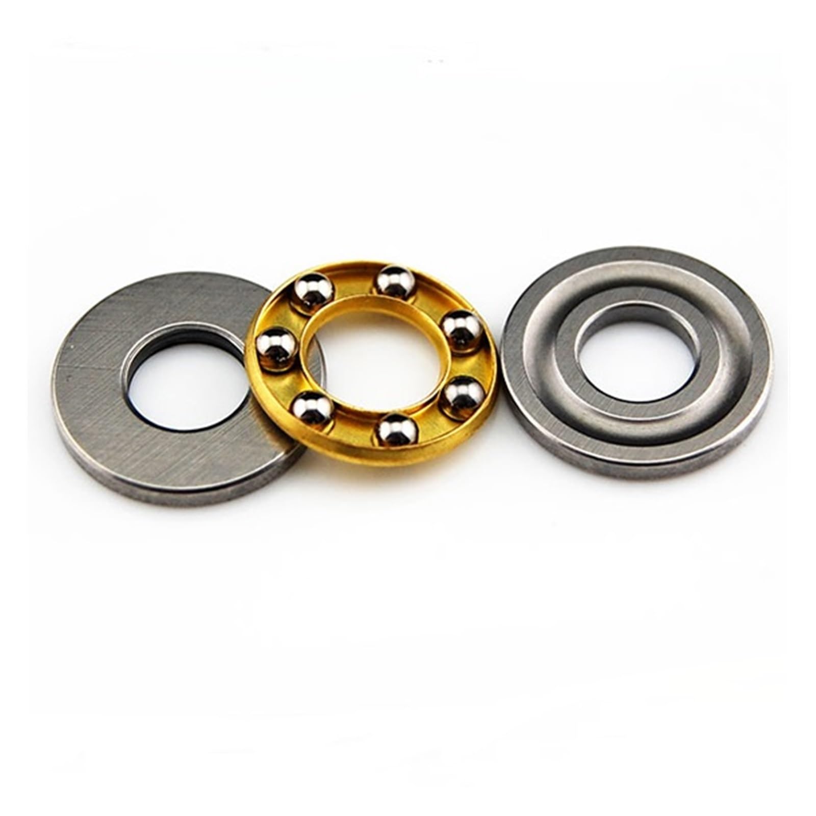 SSIMOO Rodamiento de Bolas de Empuje Axial Plano, 10/100 Uds., Mini 3 en 1 F3-8M F4-10M F5-10M F6-12M F7-17M F8-16M F10-18M, rodamiento de Bolas Axial de Metal Kindly (Size : 100Pcs, Color : F2.5-M