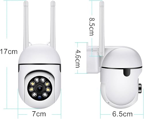 Miniatura 9 de ciciglow Cámara de seguridad inalámbrica, cámara de vigilancia WiFi 1080 HD, visión nocturna, conversación de 2 vías, detección de movimiento,