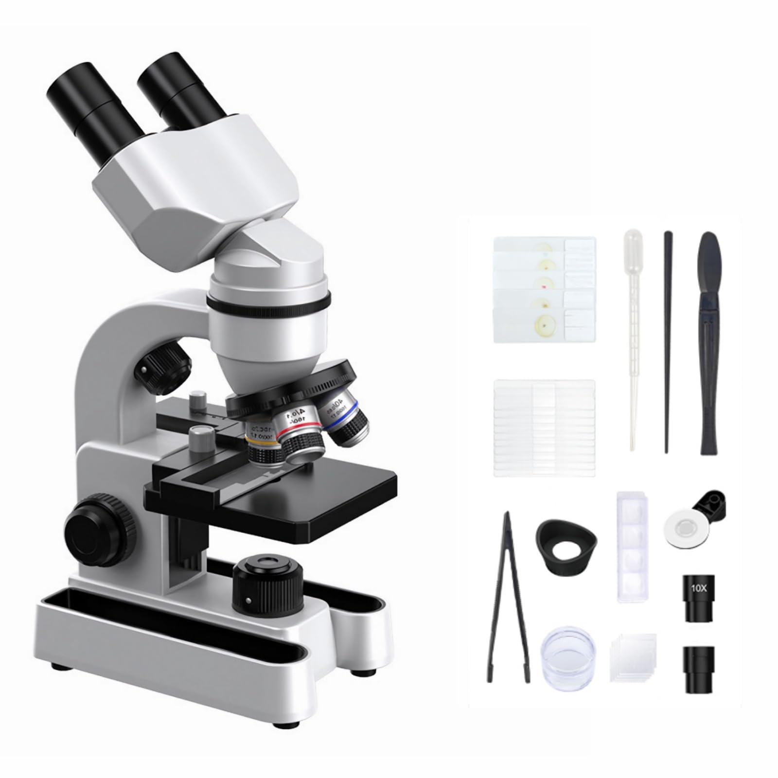 Stereo Microscopes-Biological Educational Microscope for Students,with Phone Clip,Biological Specimen and Fill Light (3)