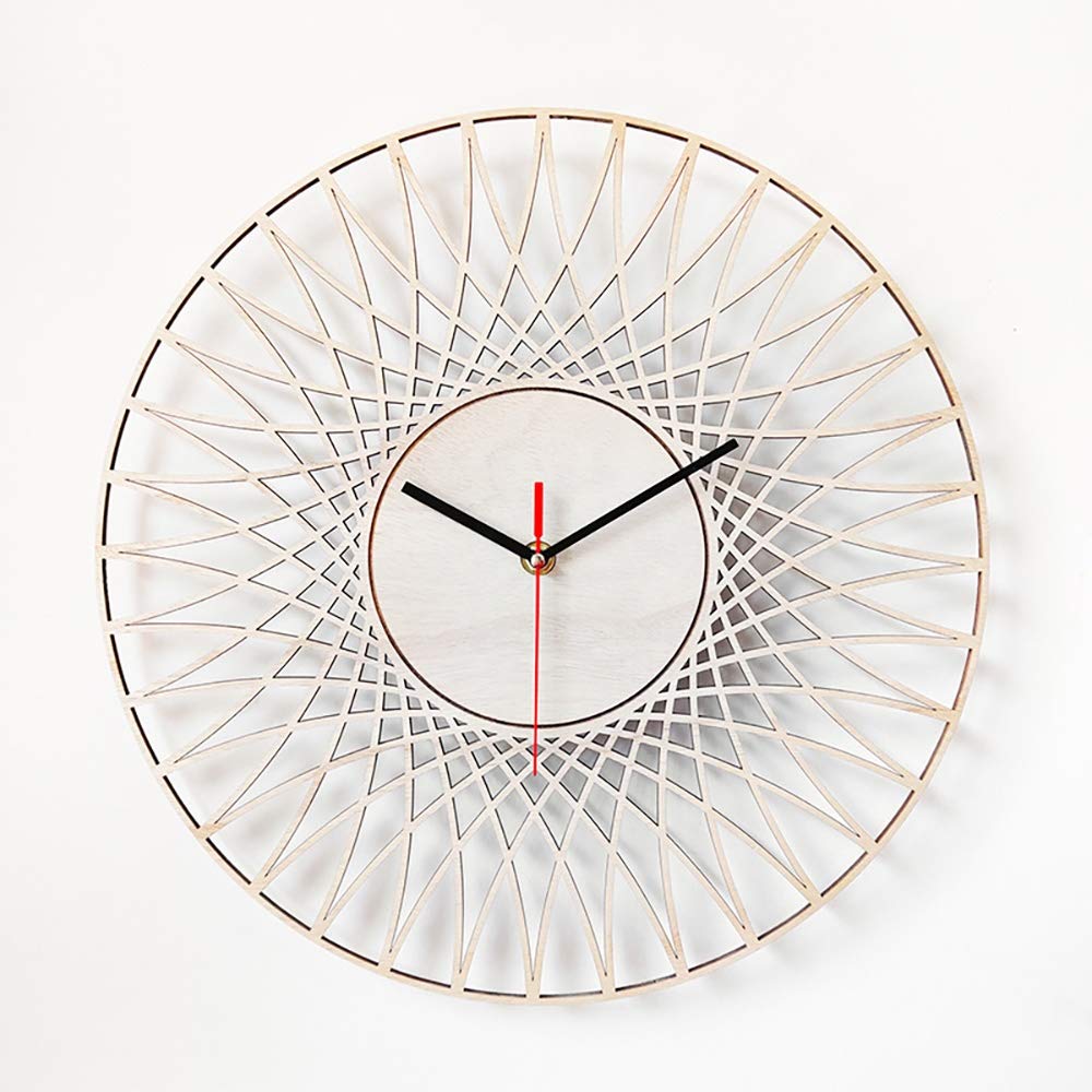 Horloge murale moderne pour salon et chambre créant une ambiance zen en bois