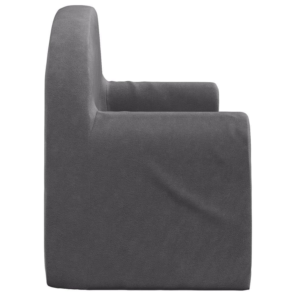 Sofá Cama de 2 plazas Felpa Suave Gris Antracita, Sofas De Salon, Sofa Relax - 357024
