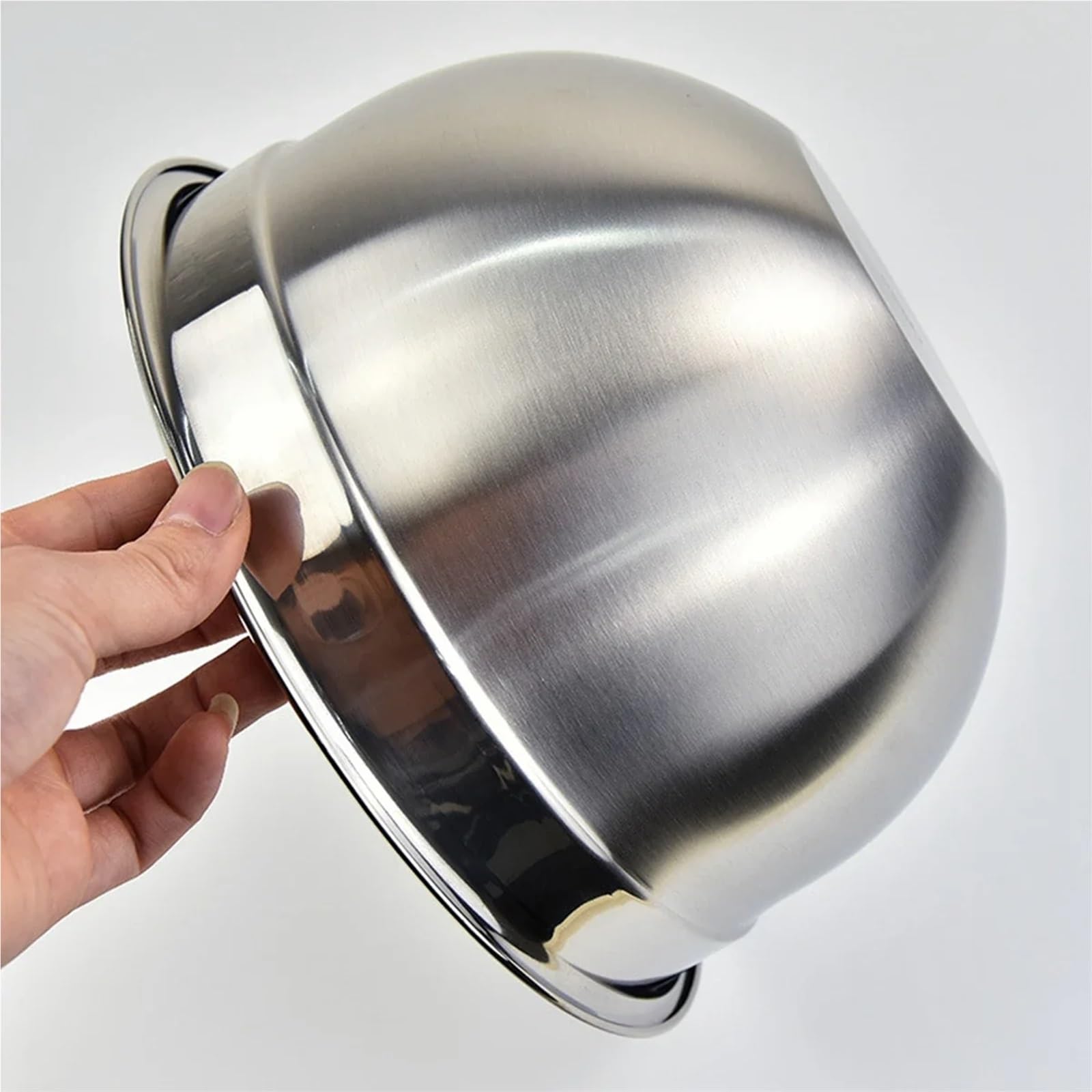 Bol De Acero Inoxidable Juego de 6 cuencos acero inoxidable for mezclar, for cocina, comedor, ensalada, for cocinar, hornear y almacenar alimentos(14-24cm)