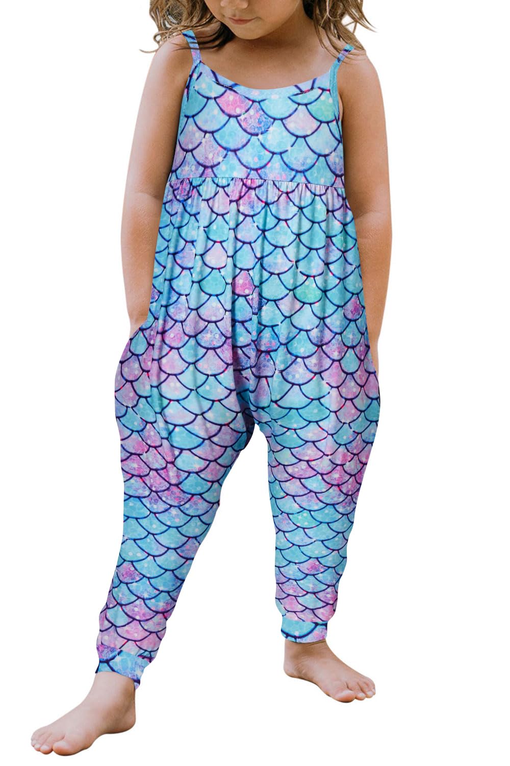 Yousie Toddler Girls Kids Rompers Jumpsuit Summer Spring Outfits 1-8 Years