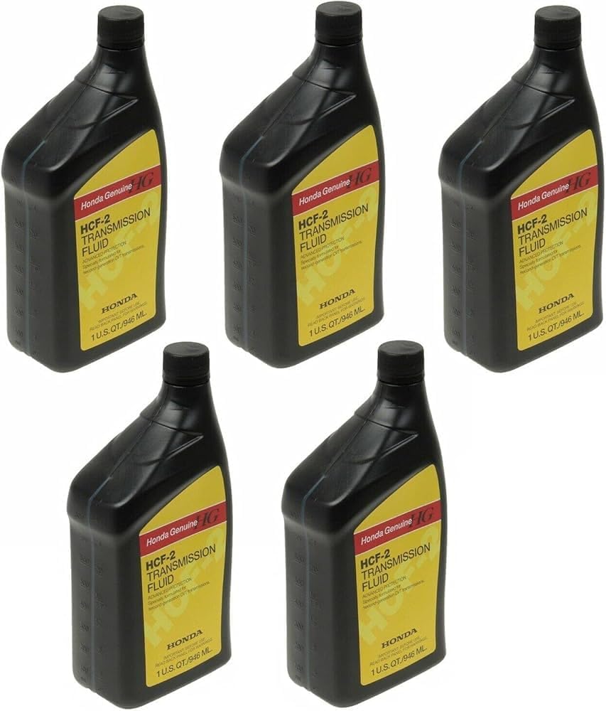 Honda Set of 5 Quarts Automatic Trans Fluid HCF-2 Compatible with Accord Civic