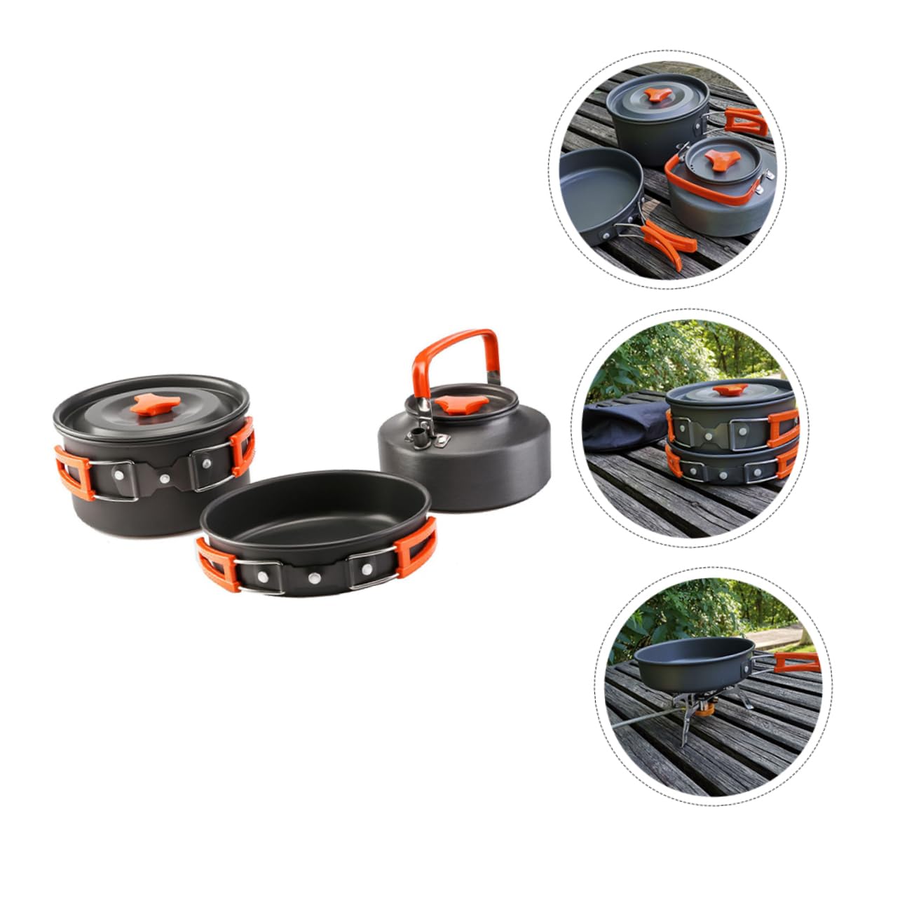 1 set Utensili per Attività Outdoor per Picnic e Escursioni