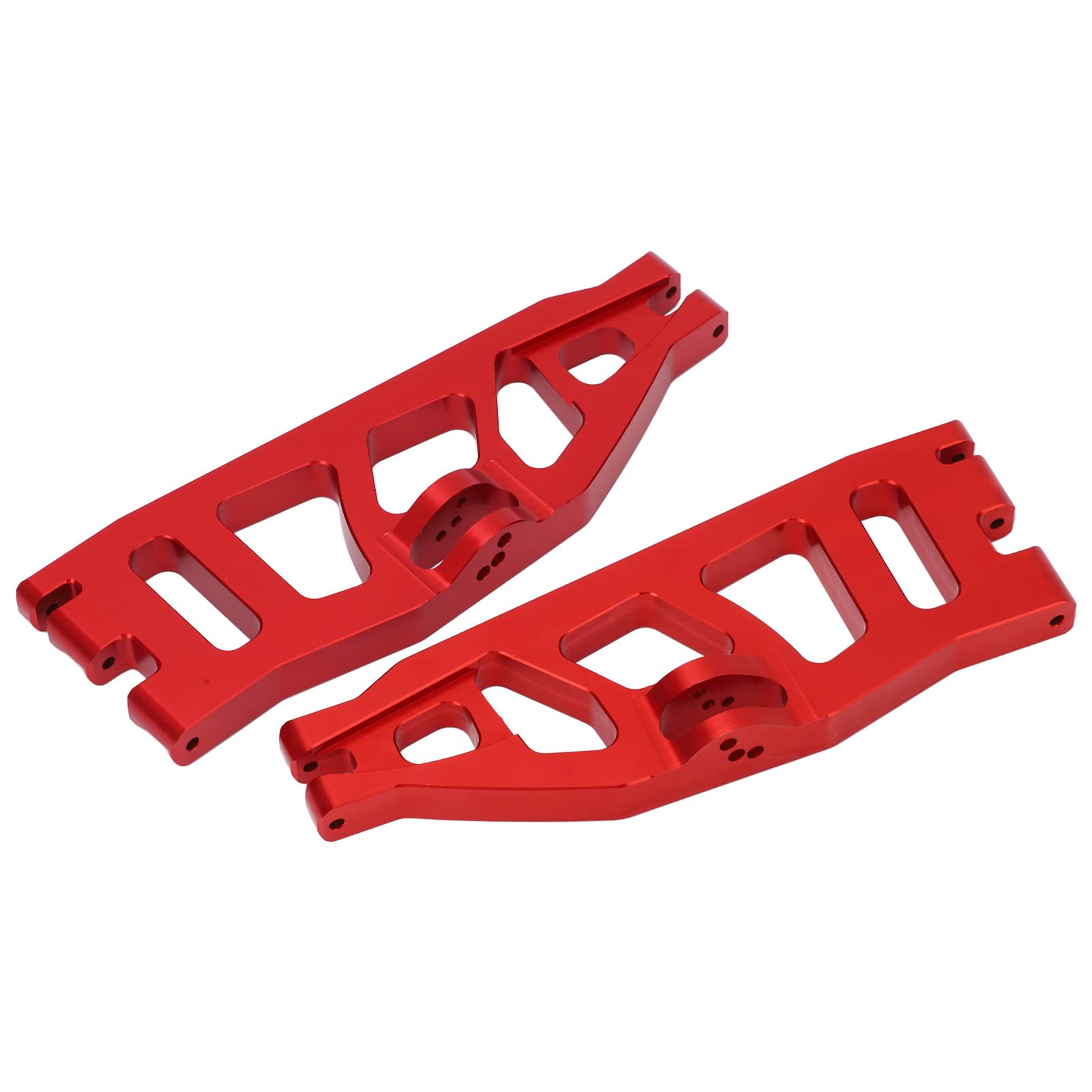 Brazo oscilante trasero de coche RC, aleación de aluminio, peso ligero, para, trituradora, coche RC 1/6 (Roja)