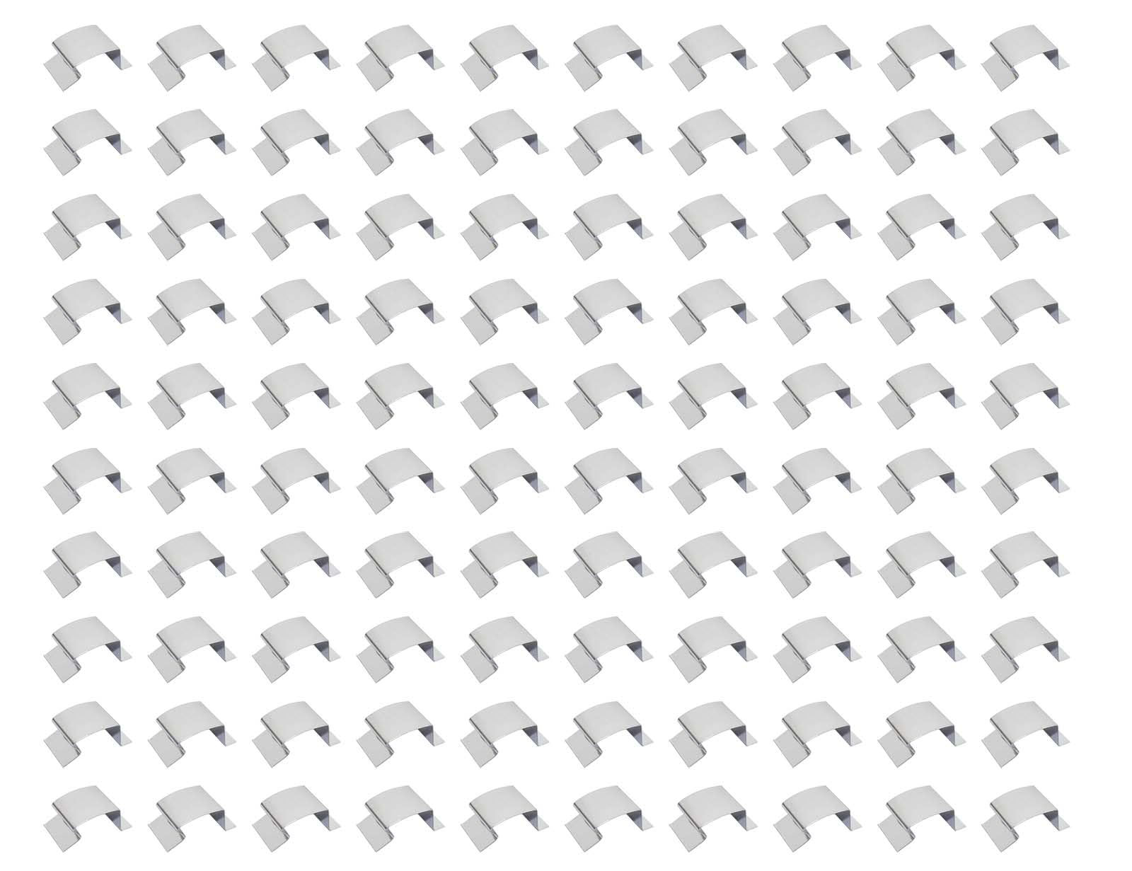 100x Stainless Steel 25x10x15mm Greenhouse Glass Glazing Clips, Greenhouse Glass G Clips Repairs Clips Replacement