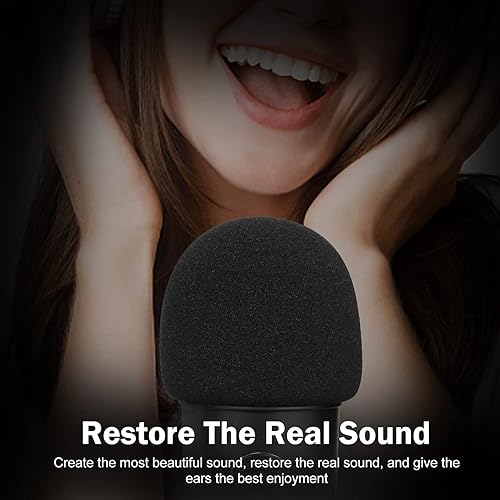 Miniatura 4 de Parabrisas de micrófono de espuma para Blue Yeti - Filtro profesional Pop para micrófonos de 2.5 pulgadas de diámetro, funda de micrófono de esponja