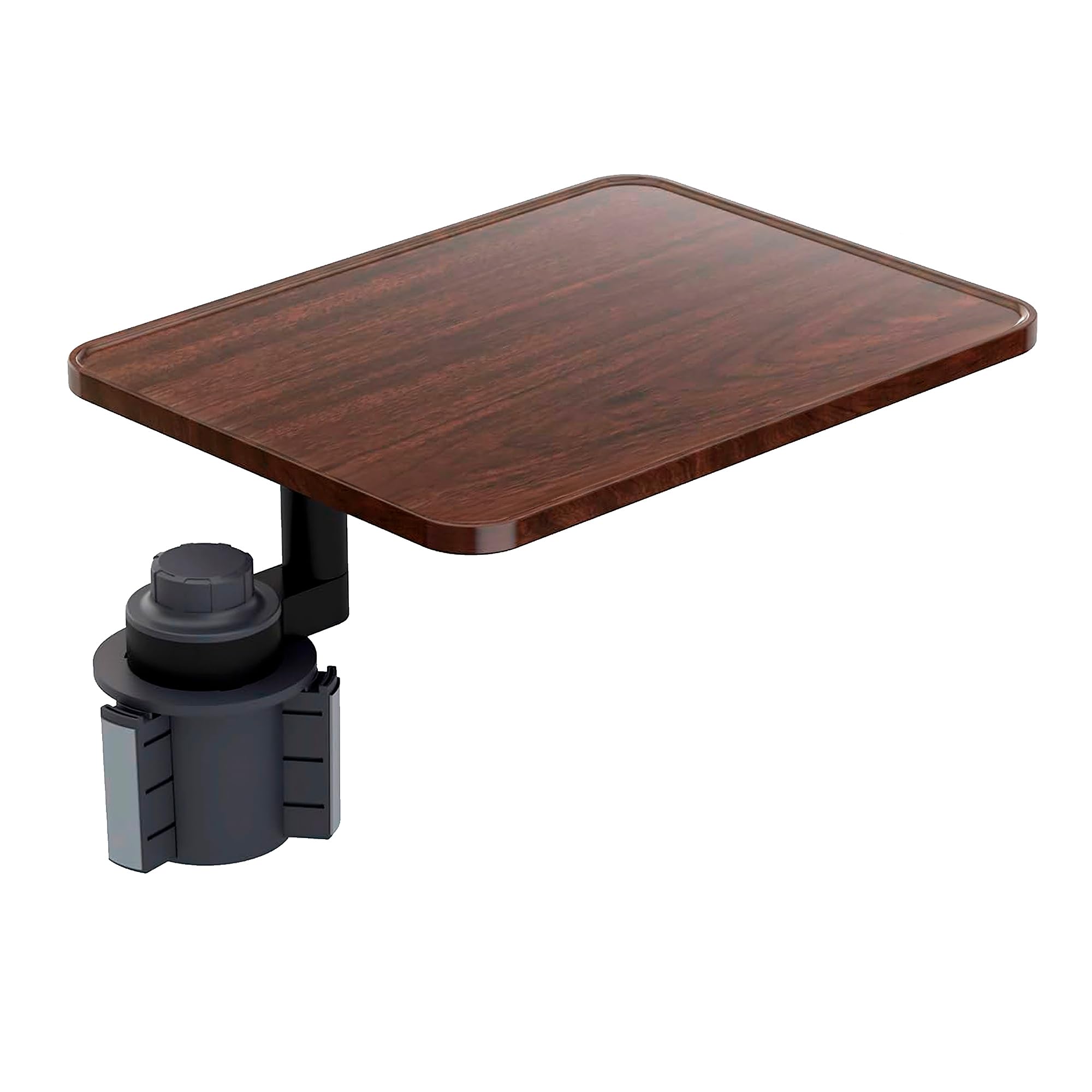 360° Rotating Wood Car Tray – Adjustable Car Desk & Car Table Tray, Cup Holder Table Fits Any Vehicle, Portable Table for Eating, Laptop, Travel, Work, Drive Thru Tray, Car Laptop Mount