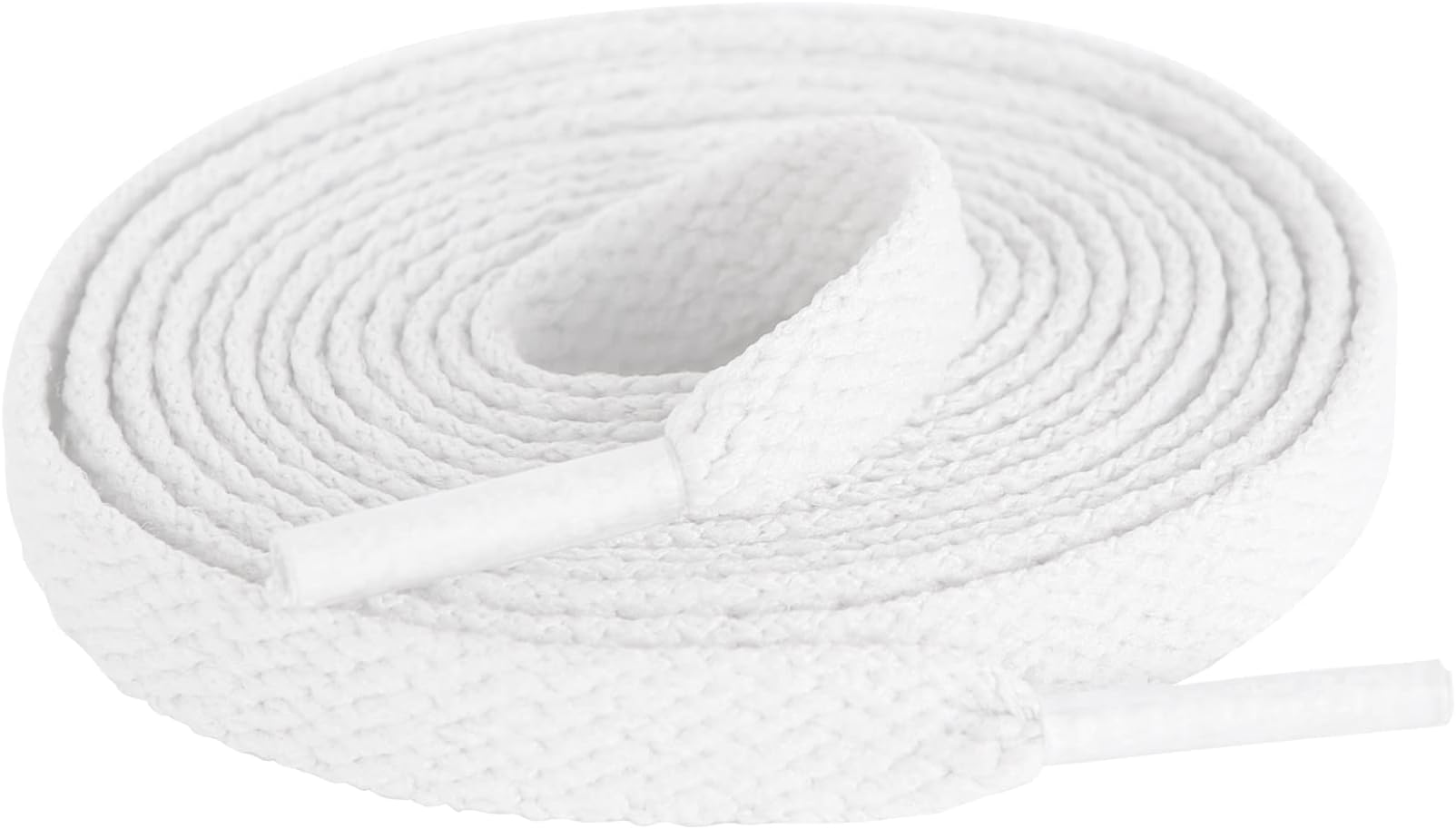 TITIROBA Flache elastische Schnürsenkel, 2 Paar, reißfeste Ersatzschnürsenkel für Sportschuhe, Laufschuhe, Turnschuhe und Canvas-Sneakers, 8mm breit,120cm