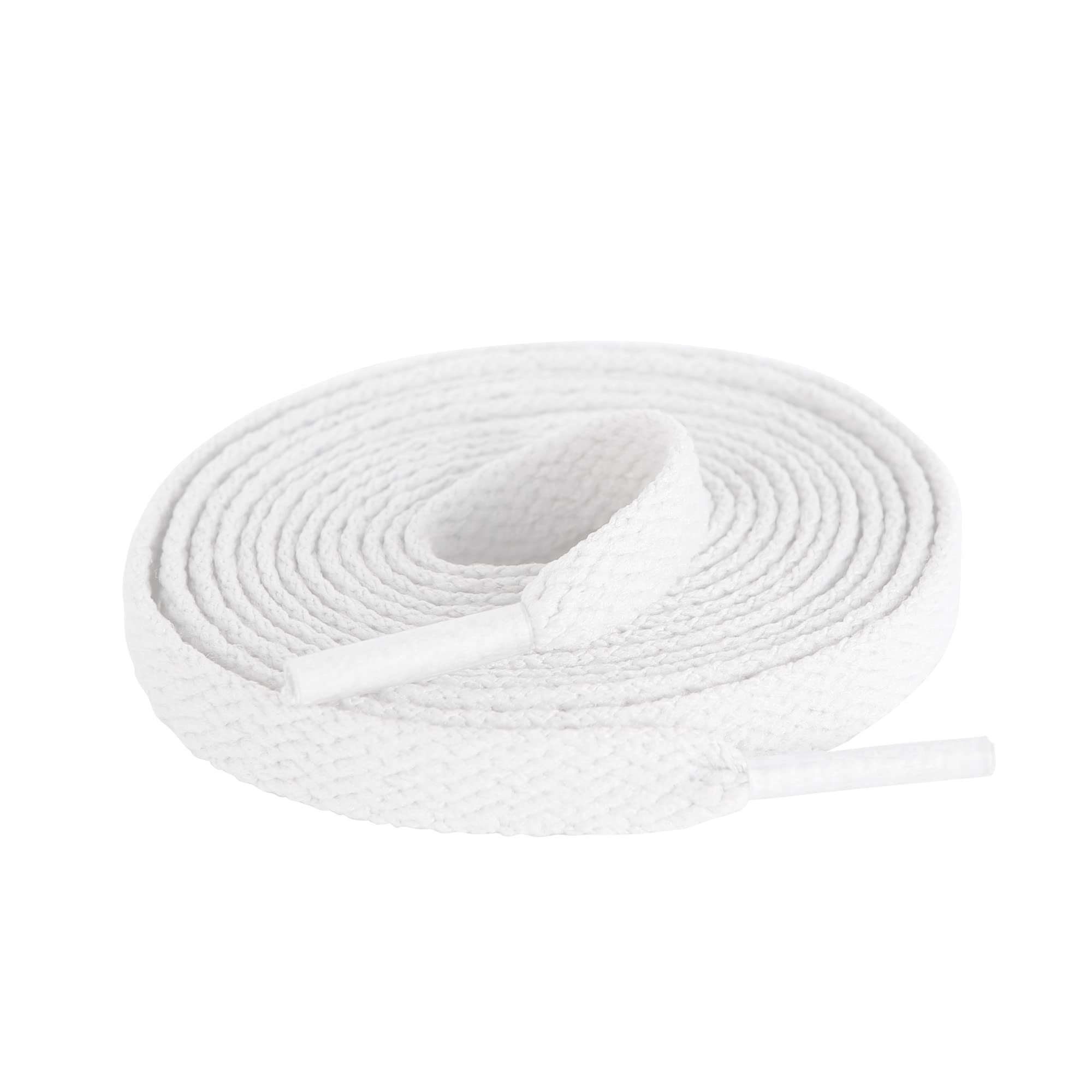 TITIROBA Flache elastische Schnürsenkel, 2 Paar, reißfeste Ersatzschnürsenkel für Sportschuhe, Laufschuhe, Turnschuhe und Canvas-Sneakers, 8mm breit,120cm