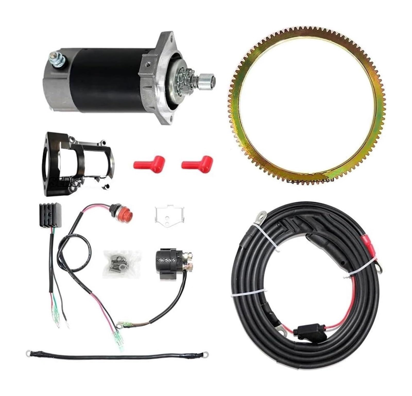 Démarreur De Moteur Moto pour Suz&uki DT40 40HP 2 Temps Hors-Bord Démarreur Moteur Relais Câble Redresseur Kit De Démarrage Électrique