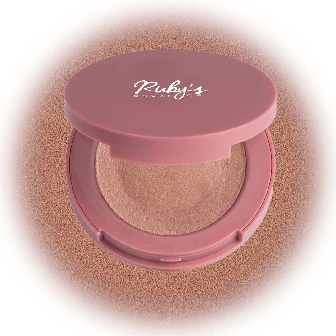Ruby’s Organics Soft Glow Highlighter - Cream Highlighter for Cheeks, Radiant Finish, Face Makeup- Enriched with Antioxidants and Vitamins, Chemical Free, 4.8g- Illuminate-image-42