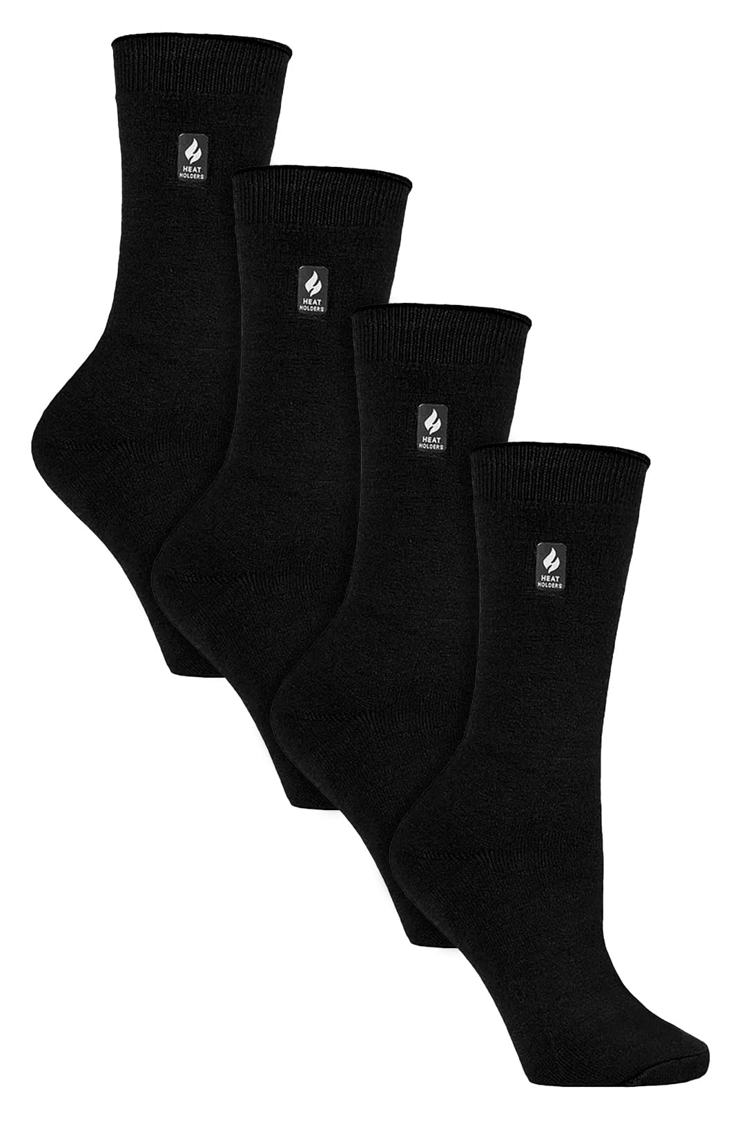 HEAT HOLDERS Ultra Lite - Paquete múltiple de 4 pares de calcetines térmicos para mujer, calcetines ultra delgados y cálidos para calcetines de vestir en invierno
