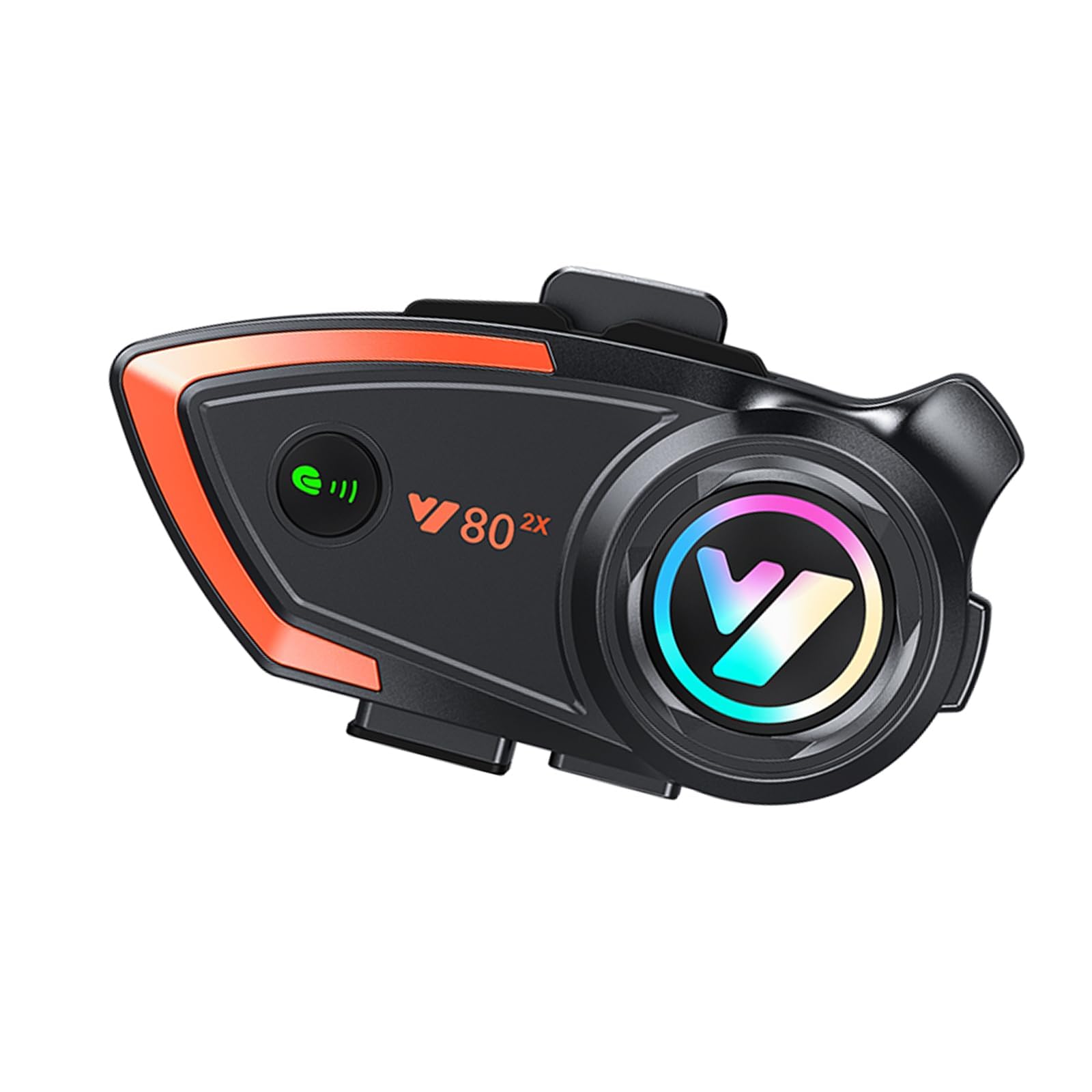 NALACAL Motorcycle Bluetooth Headset, Outdoor Wireless Bluetooth Helmet Intercom Headset, 500M Helmet Communication Systems, IP67 Waterproof Automatic Answer CVC Noise Cancellation Hard Mic(1 Pack)