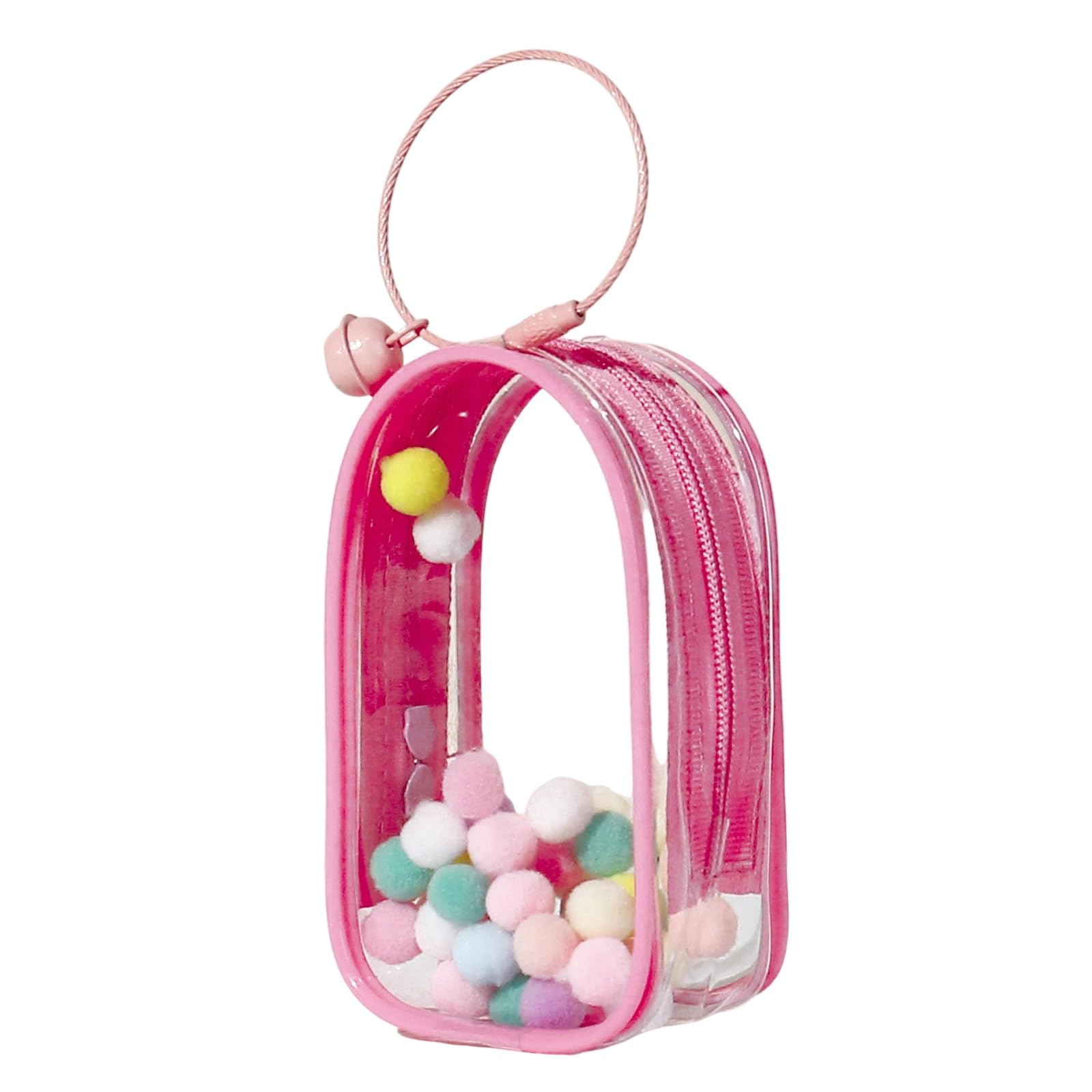 APGLSXY Sturdy PVC Clear Storage Bag for Baby Items and More Portable Designs for Easy Transportation Daily Casual Use Round Fashionable Pouches