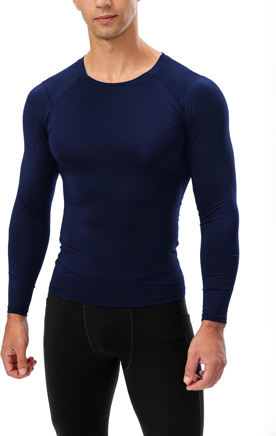 Compression Shirts Men Long Sleeve Athletic Thermal Shirt Workout Cool Dry Running Tops Sports Gym Undershirt Base Layer Tops