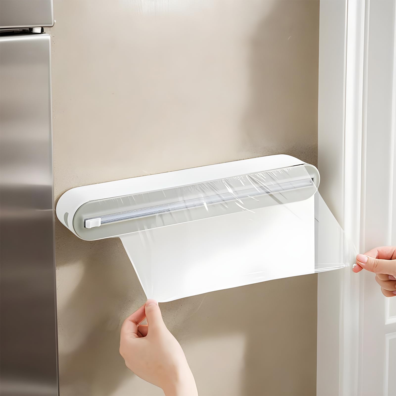 Dispenser Carta Forno Alluminio Pellicola Magnetica, – Taglio Pulito E Sicuro, Retro Magnetico, Dimensioni Regolabili Da 15 A 30 Cm, Dispenser Per Carta Stagnola E Alluminio Film Con Taglierine