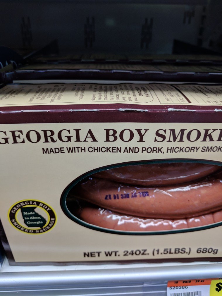 Georgia Boy Smoked Sausage 24 Oz (2 Pack)
