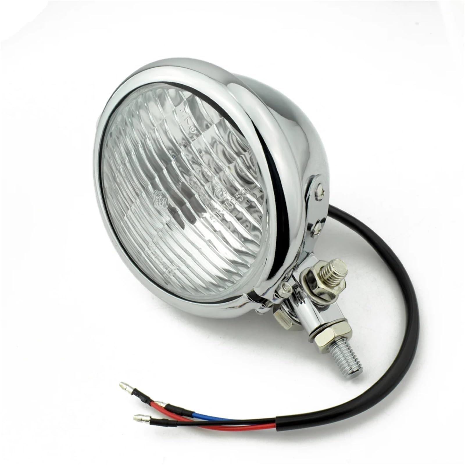 Motocykl Head Light Pasuje do Harley Pasuje do Honda Pasuje do Yamaha Pasuje do Bmw Cafe Racer Niestandardowy Bobber Chopper 4.5 "Zabytkowy reflektor(Chrome)