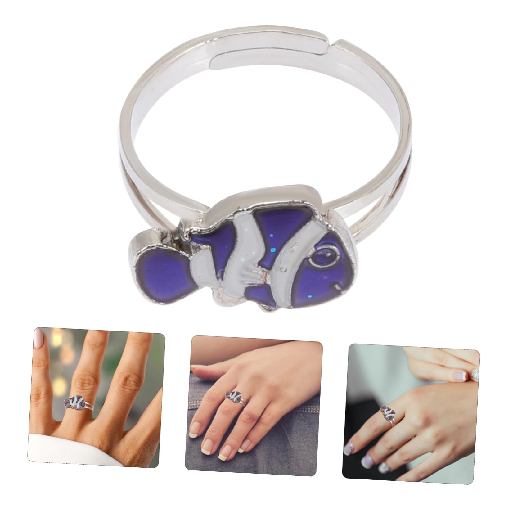 Accessoires pour filles, bagues thermochromiques pour enfants, couleurs d'humeur changeantes, colle changeante, cadeau d'anniversaire
