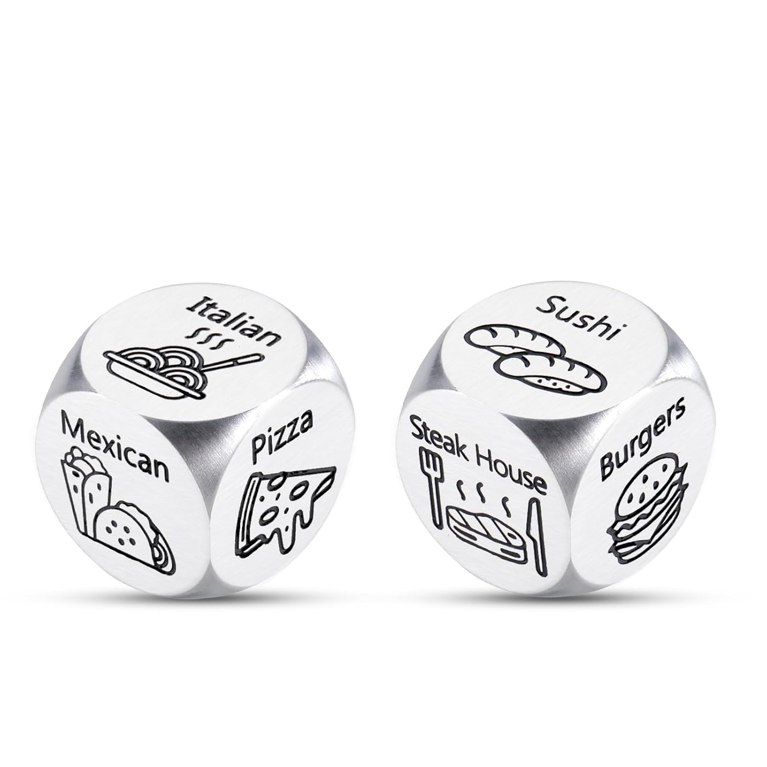 Date Night Ideas Food Dice Gifts for Boyfriend Girlfriend Couples Christmas Stocking Stuffers for Adults Valentines Day 1 Year Anniversary for Her Him Date Night Dice Birthday Gifts for Husband Wife