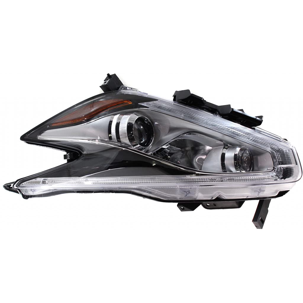 Left Side Halogen Headlight Assembly For 2015-2016 Nissan Murano - Includes LED DRL, Replacement For NI2502232