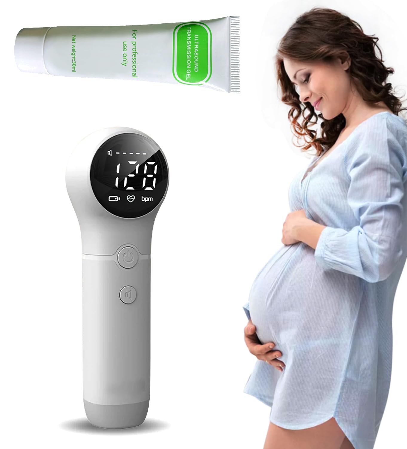 JL-Hearing Gel per ultrasuoni fetale Doppler, Accessori per fetale Doppler, facile da usare a casa, Contiene 30 ml di gel