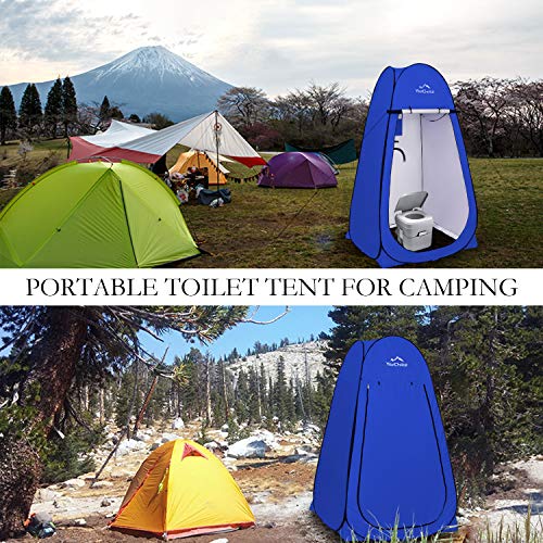 Image of Your Choice Pop Up Shower Tent 47.2 inch Wx74.8 /82.7 inch H Privacy Changing Tent | Waterproof Silver Coating Portable Shelter with Carry Bag for Camping, Beach, RV, Hiking, Fishing