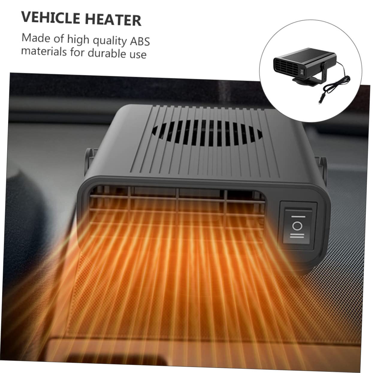 SOLUSTRE Car Heaters Vehicle Defrosters Demister 12v Car Heater for Efficient Ice and Fog Removal