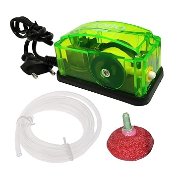 Jainsons Pet Products Sobo Aquarium Transparent Air Pump SB222A with Air Stone and Air Tube 3 Mtr (COMBO-SB-222A-AIR-KIT)